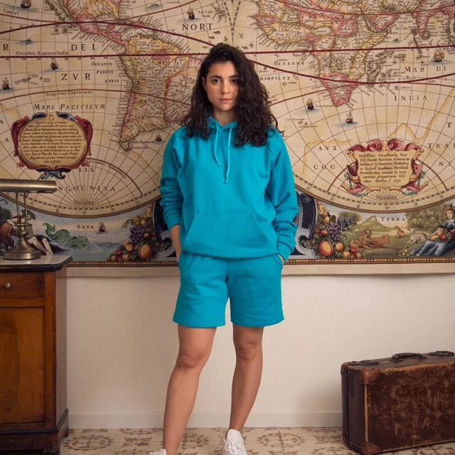 ECCLO - Hoodie Turquoise – XL