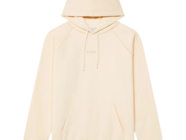 Ecclo hoodie sweat capuche homme creme Made In France et coton bio recycle upcycle 03 applat face 1080x1350 b447bad3 46fa 4489 8bf8 a7c6142a94e2 ECCLO - Hoodie Crème – XL