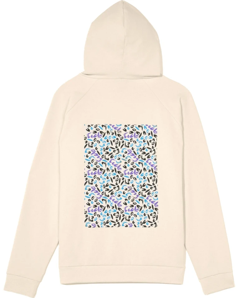 Ecclo hoodie sweat capuche homme creme graff Made In France et coton bio recycle upcycle 05 applat dos 1080x1350 256ae5ce 656e 4306 bbdf 9a433b68bd48 ECCLO - Hoodie Crème Graff – XL
