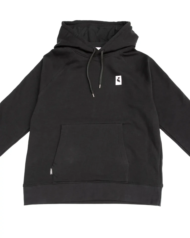 Ecclo hoodie sweat capuche homme noir Made In France et coton bio recycle upcycle 02 applat 1080x1350 5133163b 621e 4be1 a256 90cf24aa894f ECCLO - Hoodie noir – M