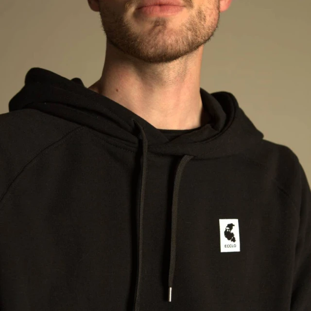 ECCLO - Hoodie noir – M