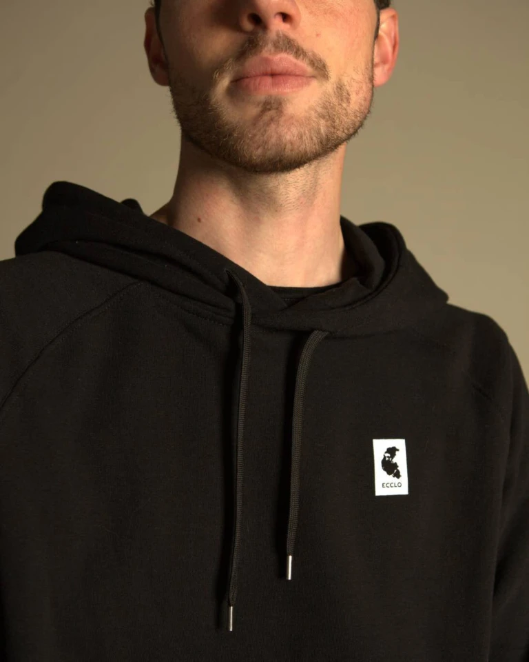 ECCLO - Hoodie noir – M