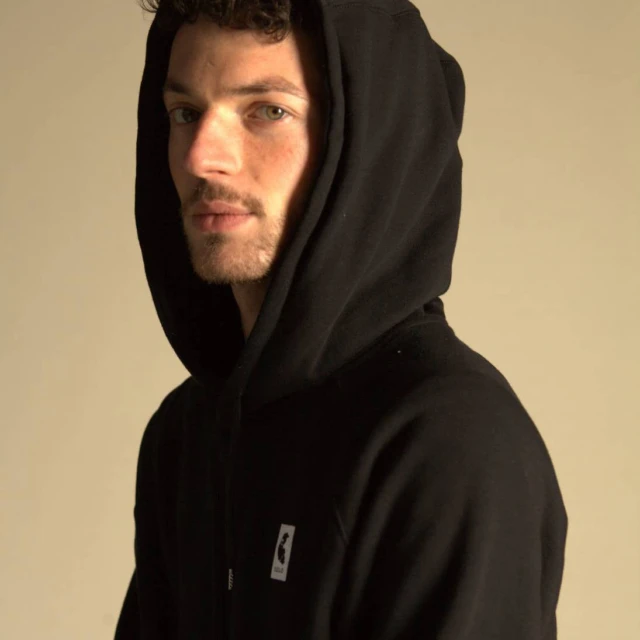 ECCLO - Hoodie noir – M