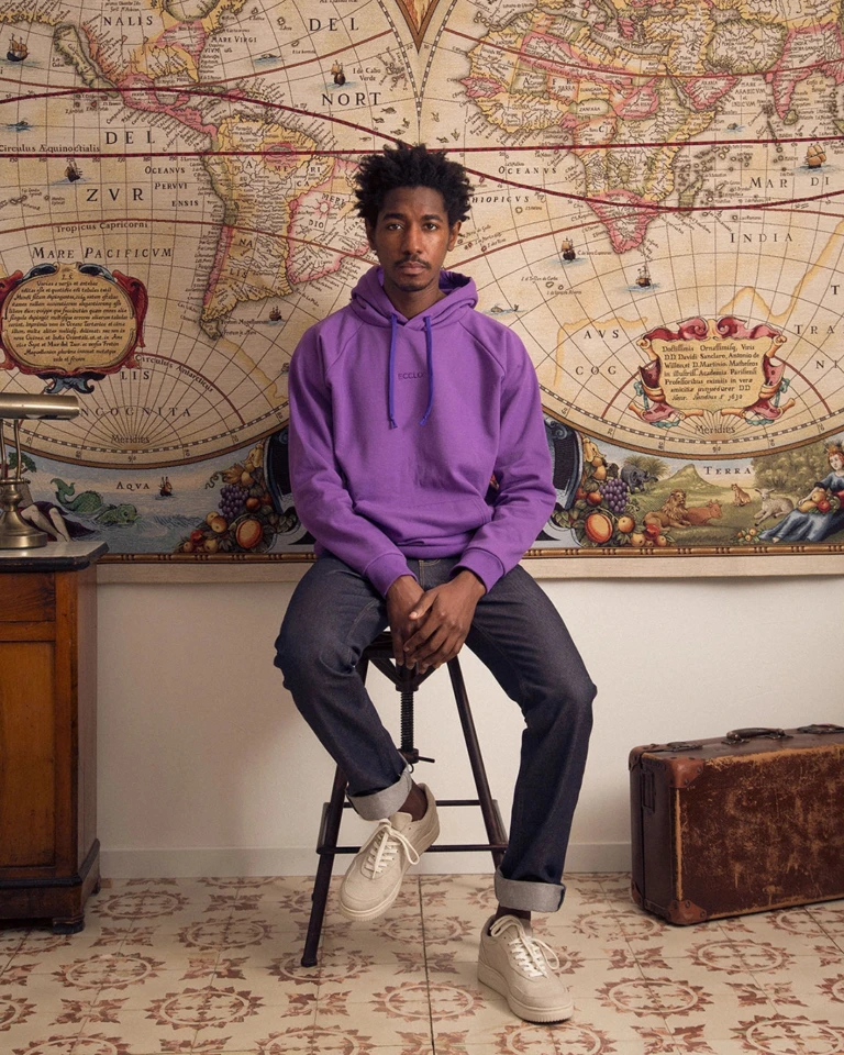 ECCLO - Hoodie Violet – XL