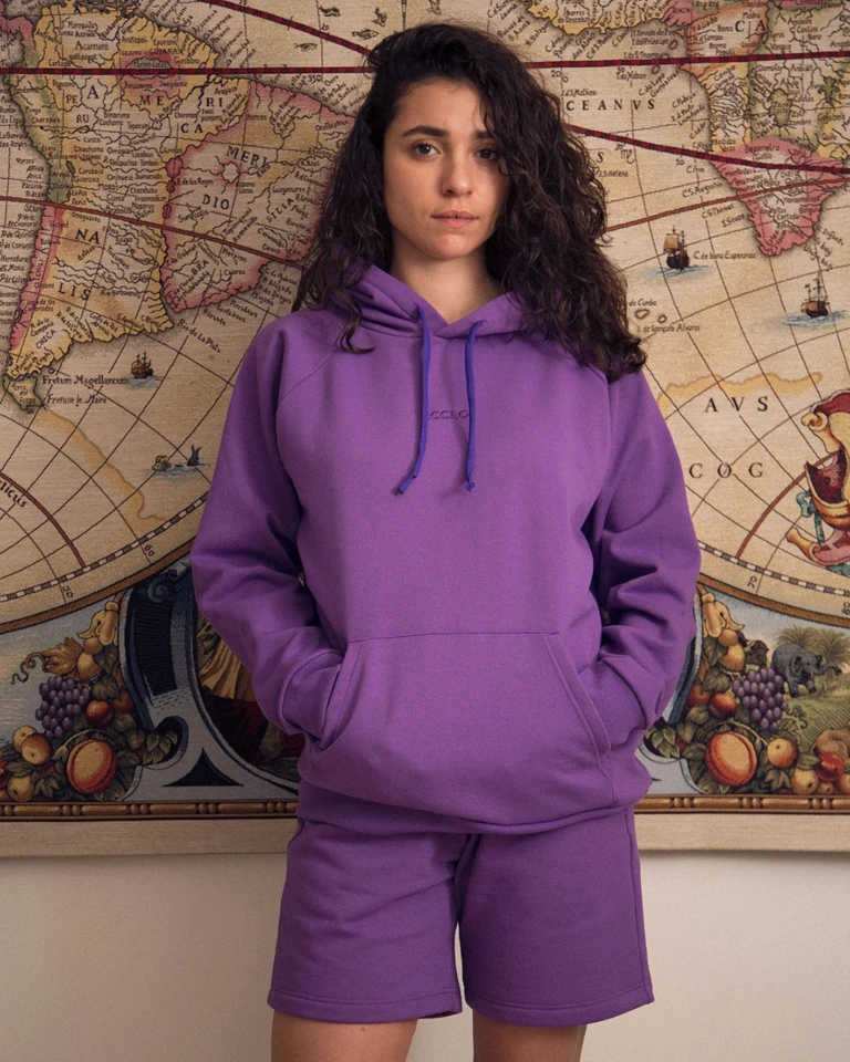 ECCLO - Hoodie Violet – XL