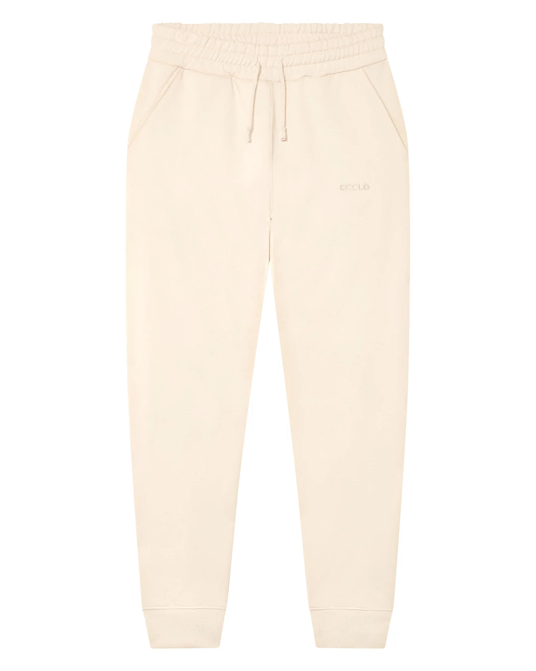 Ecclo jogging homme creme Made In France et coton bio recycle upcycle 03 applat face 1080x1350 93496a02 2056 497f 8402 ed882d077feb ECCLO - Jogging Crème – XL