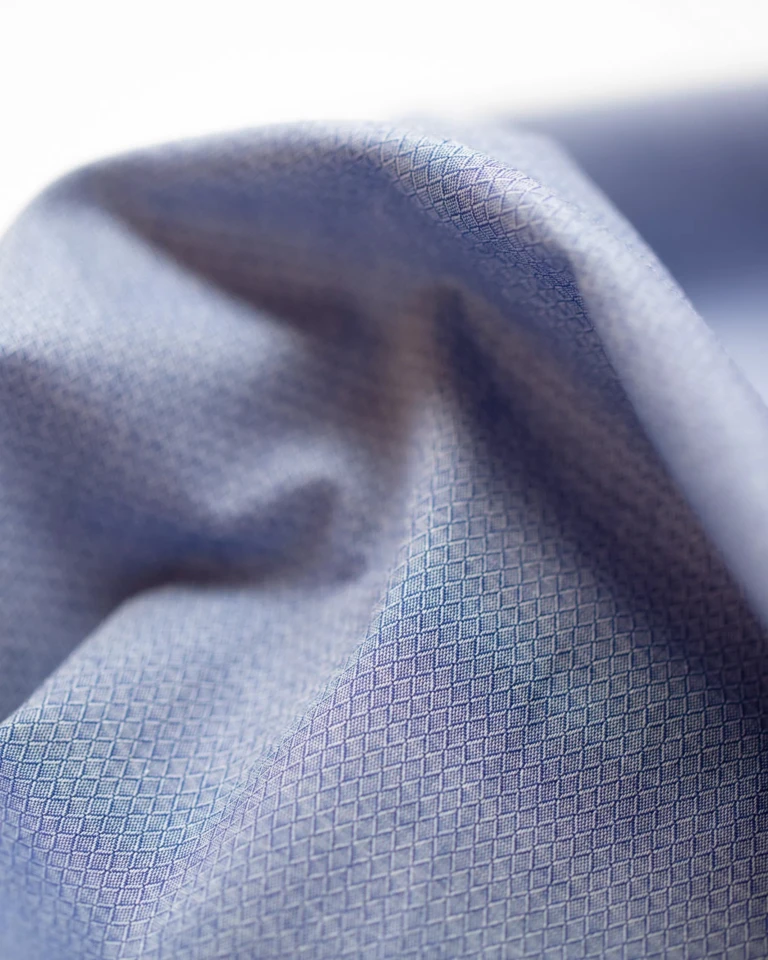 ECCLO - Robe bleue à motifs – 36