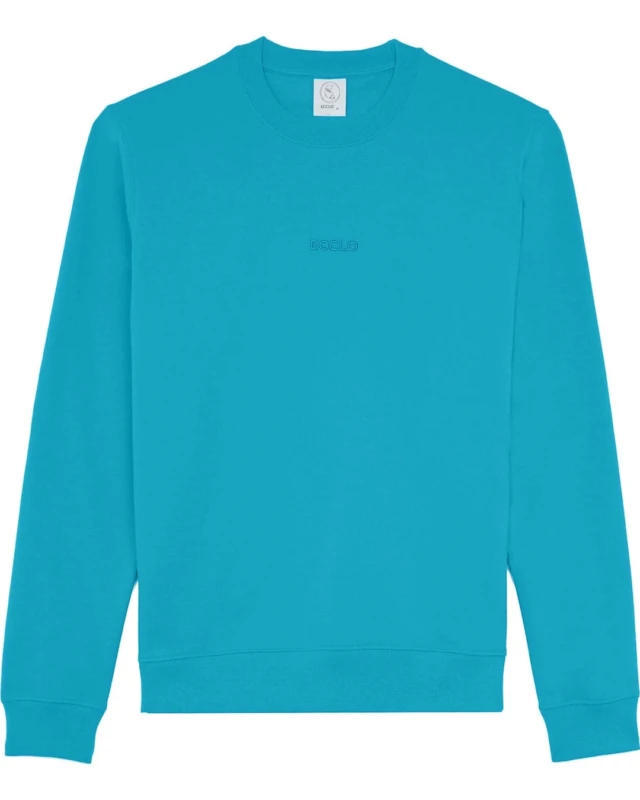 Ecclo - Sweat col rond Turquoise