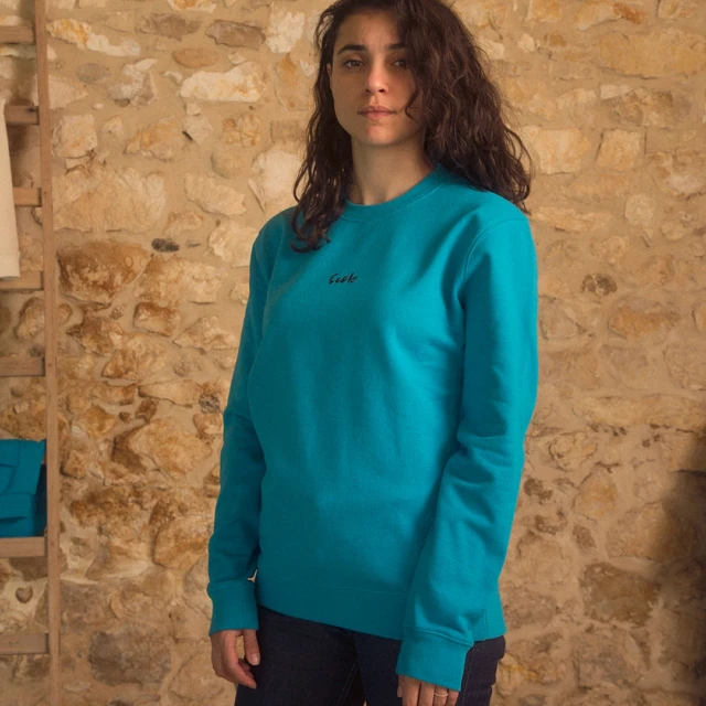 ECCLO - Sweat Pangée Turquoise – XL
