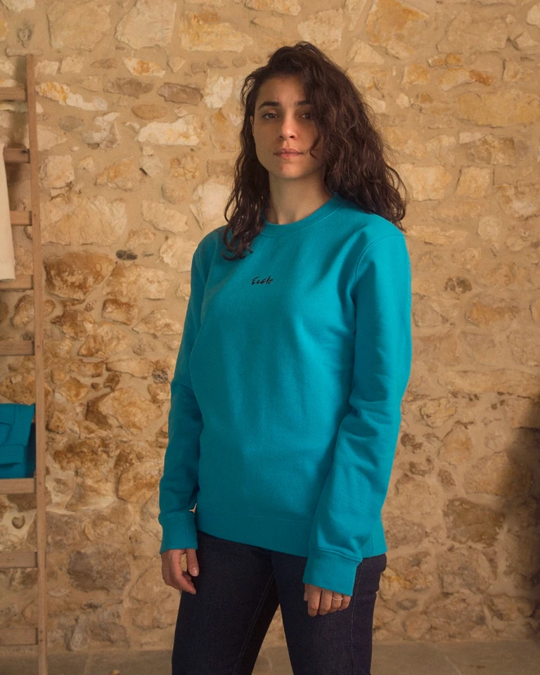 ECCLO - Sweat Pangée Turquoise – XL