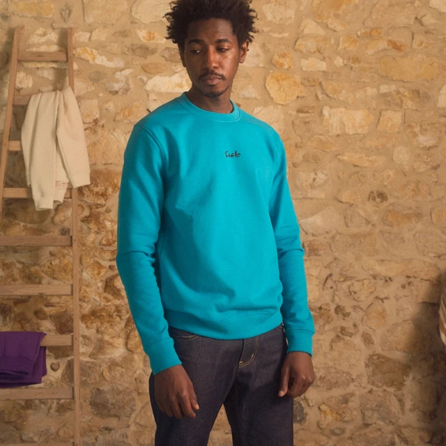 ECCLO - Sweat Pangée Turquoise – XL