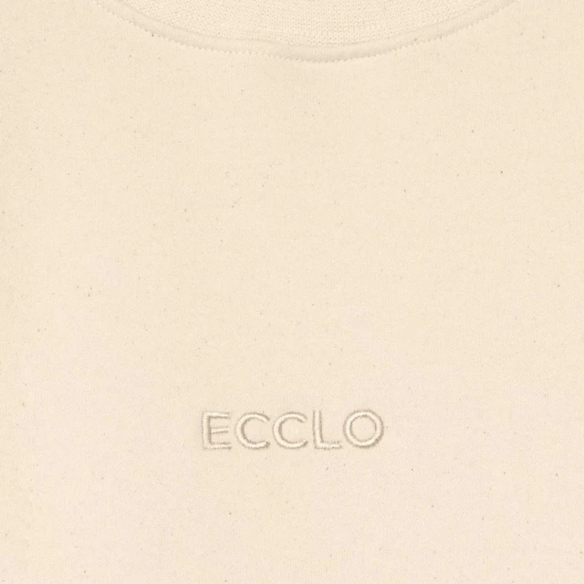 ECCLO - Sweat col rond Crème – XL