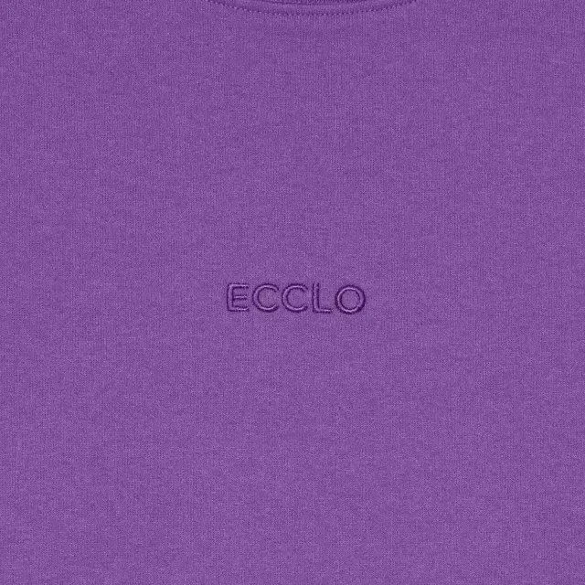 ECCLO - Sweat col rond Violet – XL