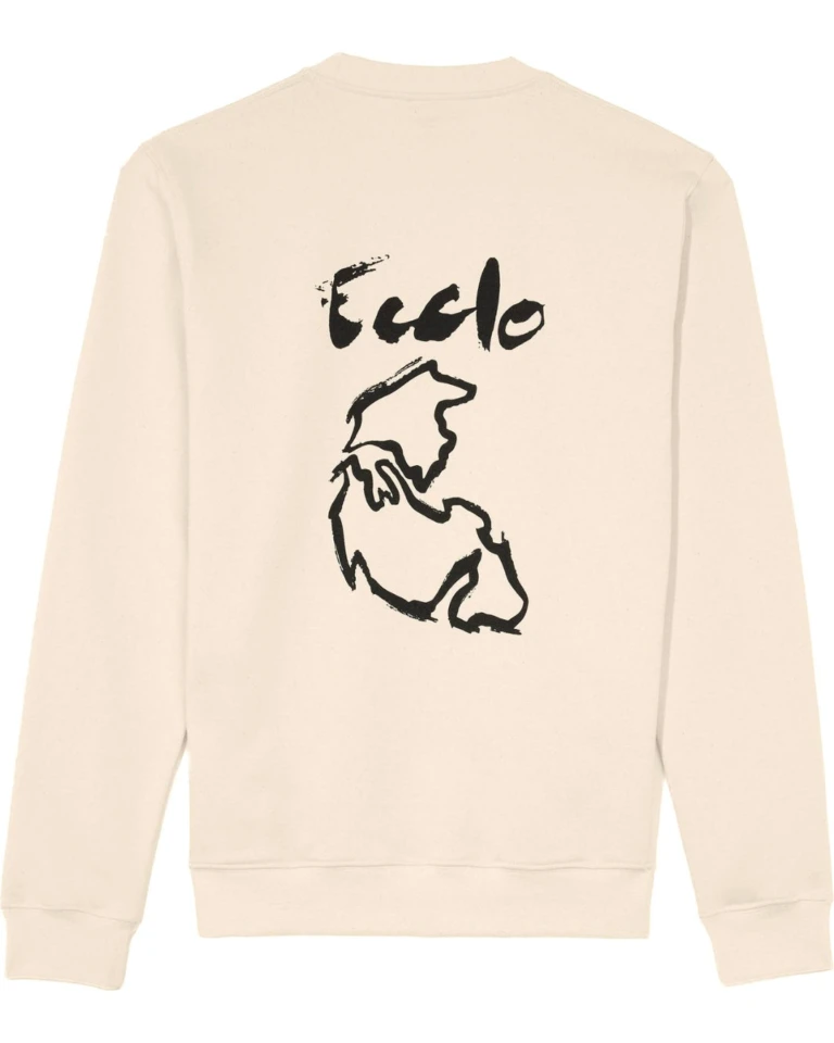 Ecclo sweat col rond pangee homme creme Made In France et coton bio recycle upcycle 06 applat dos 1080x1350 fa98cd6d 9256 4b52 b5d0 7d2013cd3ac0 ECCLO - Sweat Pangée Crème – XL