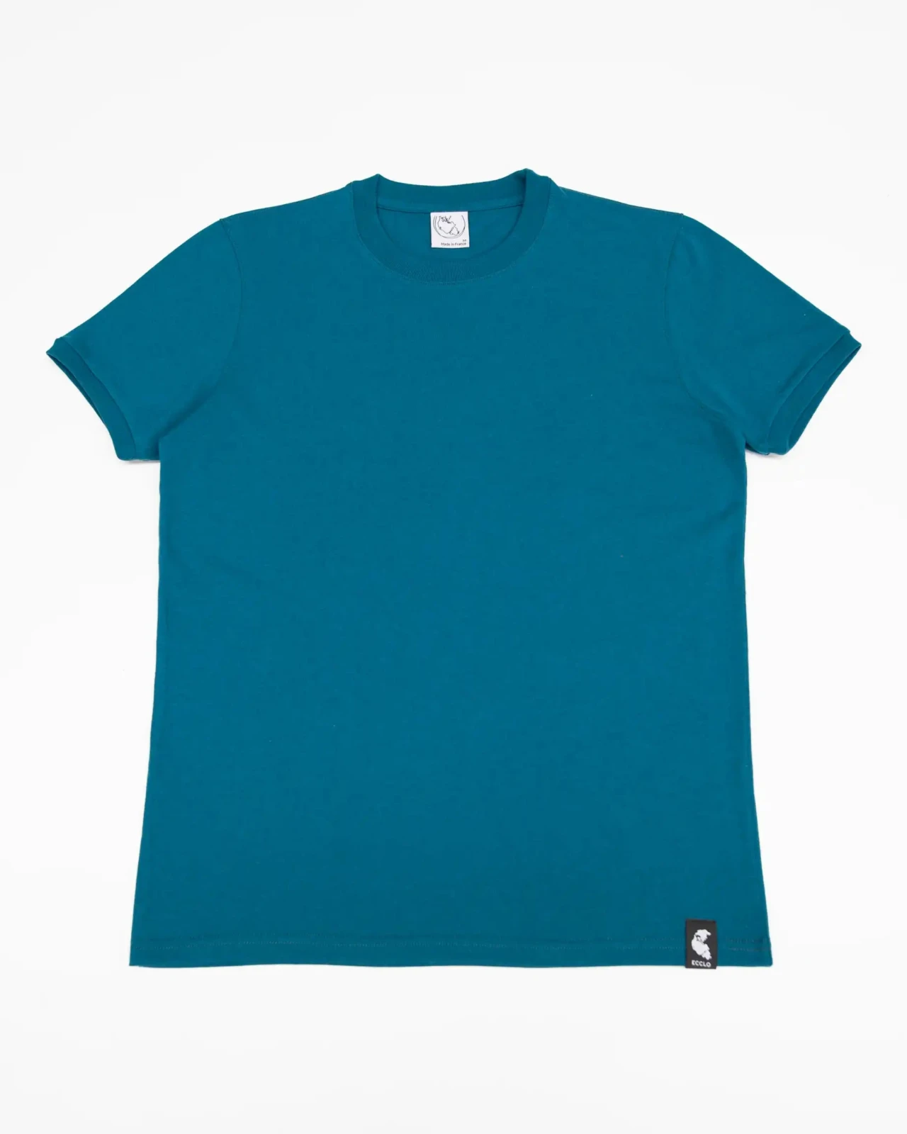 Ecclo t shirt col rond homme bleu Made In France et coton bio recycle upcycle 02 applat 1080x1350 f5d25748 6976 486c 800d 528c109e366e ECCLO - T-shirt Shaded Spuce – S