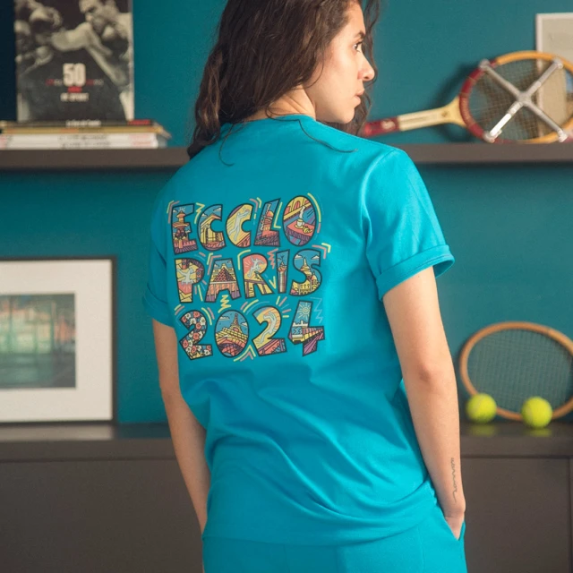 ECCLO - T-shirt turquoise JO 2024 – XL