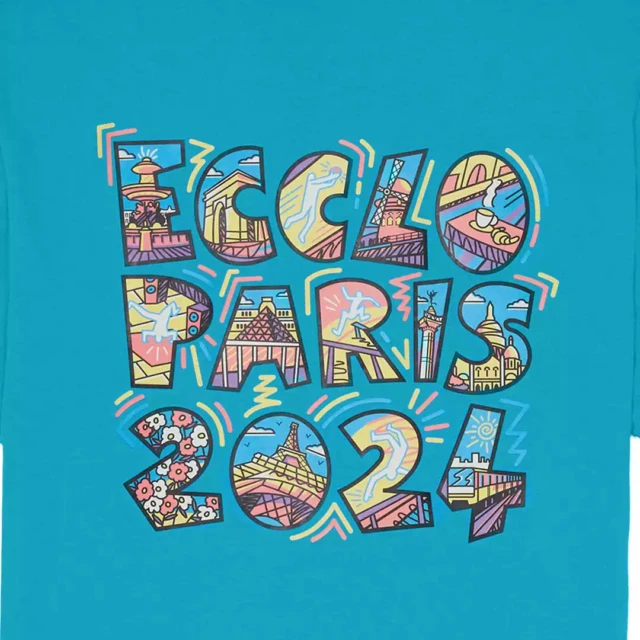 ECCLO - T-shirt turquoise JO 2024 – XL