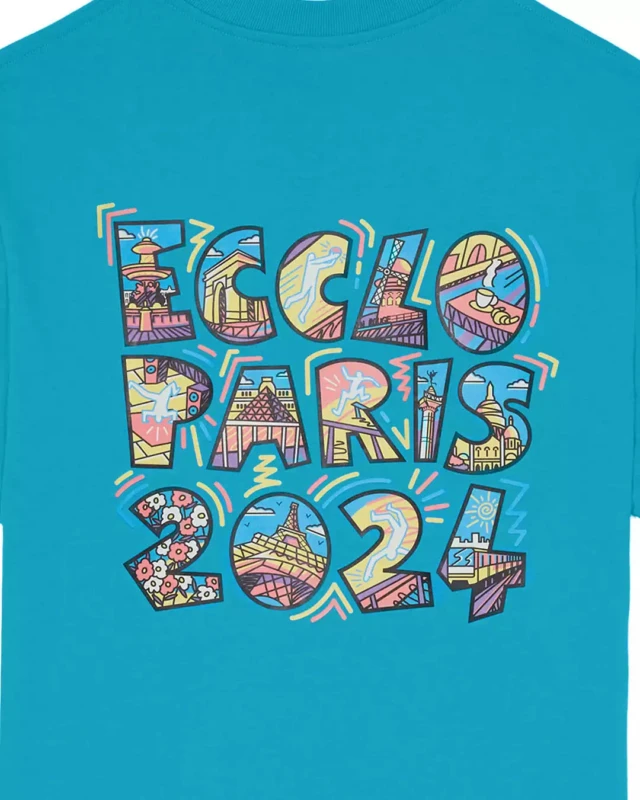 ECCLO - T-shirt turquoise JO 2024 – XL
