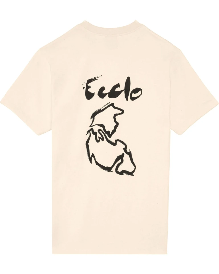 Ecclo t shirt col rond homme creme Made In France et coton bio recycle upcycle 06 applat dos 1080x1350 762db250 1b33 44c1 8016 ea4ea25bcf8b ECCLO - T-shirt Pangée Crème – XL