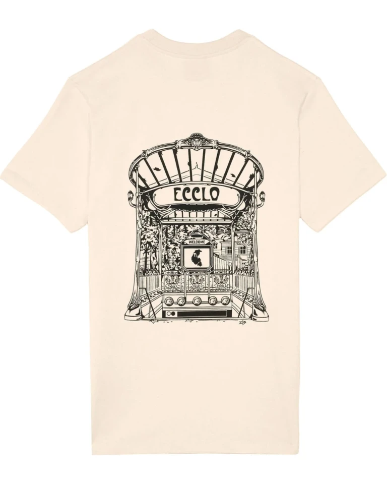 Ecclo t shirt col rond homme creme metropolitain Made In France et coton bio recycle upcycle 04 applat dos 1080x1350 e0b6df91 828c 4575 88c7 0858f4088f00 ECCLO - T-shirt Métropolitain – S