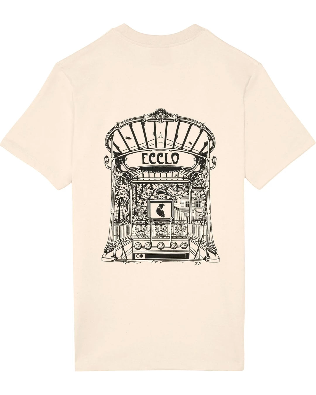 Ecclo t shirt col rond homme creme metropolitain Made In France et coton bio recycle upcycle 04 applat dos 1080x1350 e0b6df91 828c 4575 88c7 0858f4088f00 ECCLO - T-shirt Métropolitain – XL