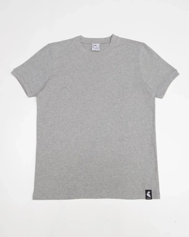 Ecclo t shirt col rond homme gris Made In France et coton bio recycle upcycle 02 applat 1080x1350 afabac5a d8d7 41b7 8565 54399eb7551d ECCLO - T-shirt Aluminio – M