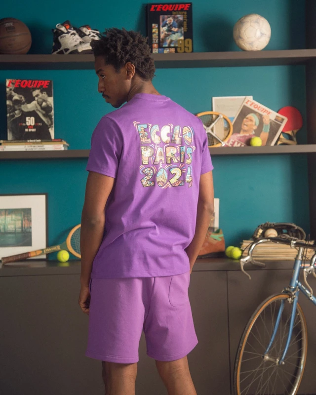 ECCLO - T-shirt violet JO 2024 – XL