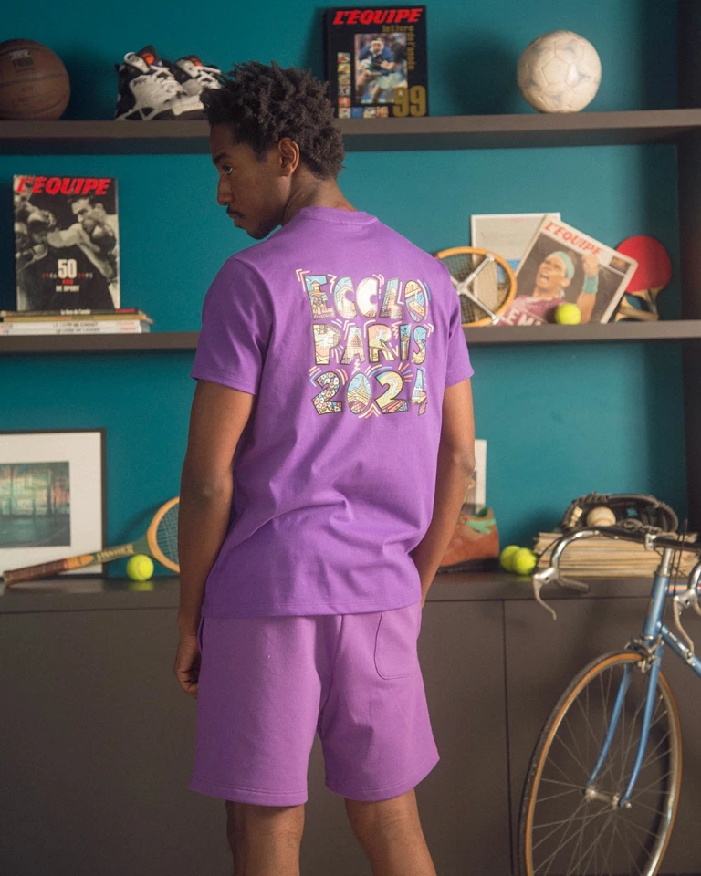 ECCLO - T-shirt violet JO 2024 – XL