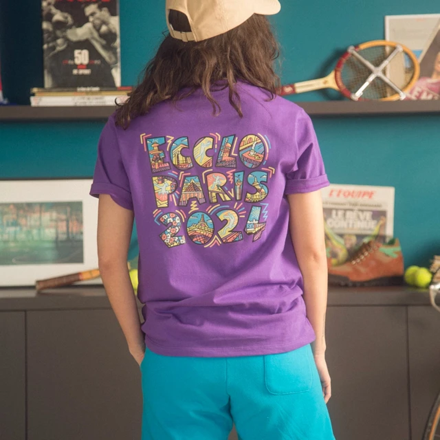 ECCLO - T-shirt violet JO 2024 – XL