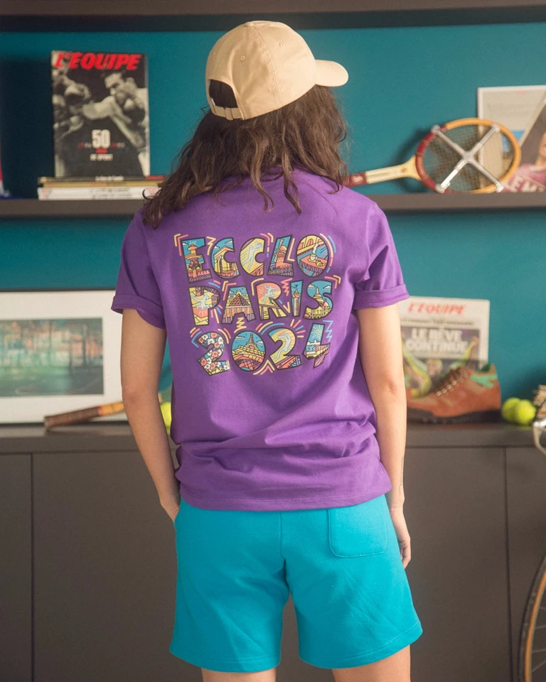 ECCLO - T-shirt violet JO 2024 – XL