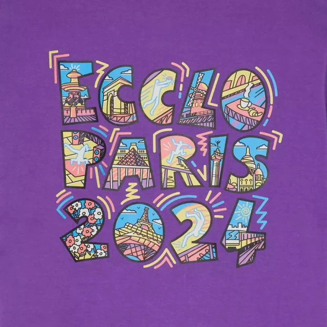 ECCLO - T-shirt violet JO 2024 – XL