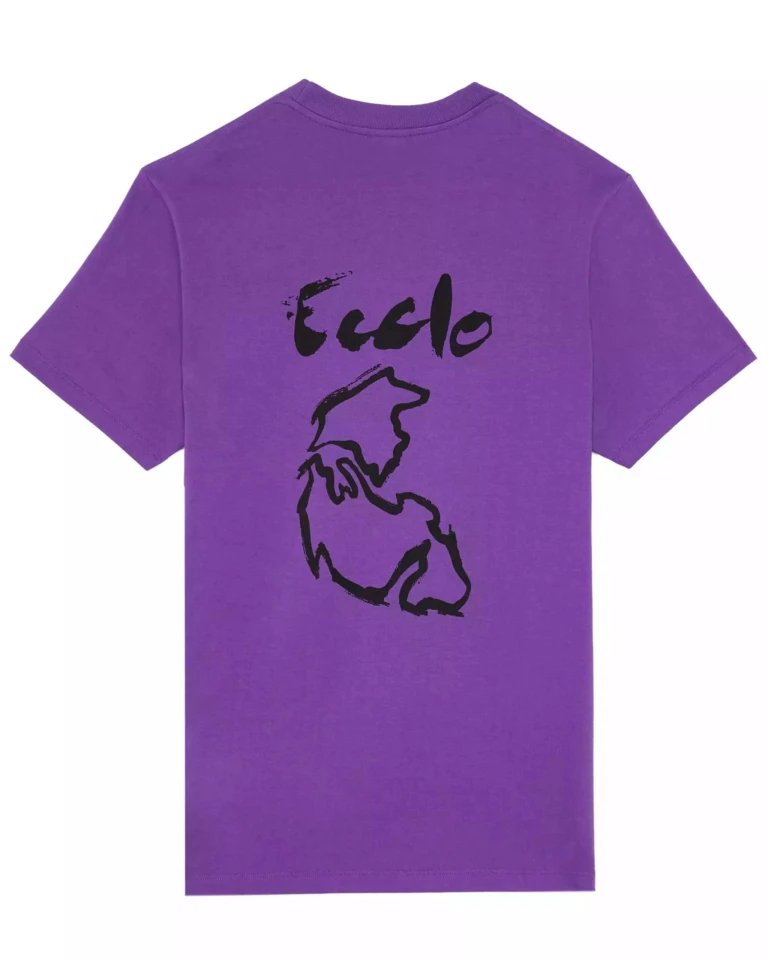Ecclo t shirt col rond homme violet Made In France et coton bio recycle upcycle 06 applat dos 1080x1350 9cd33459 d6b2 45c0 b302 089f3571510f ECCLO - T-shirt Pangée Violet – XL