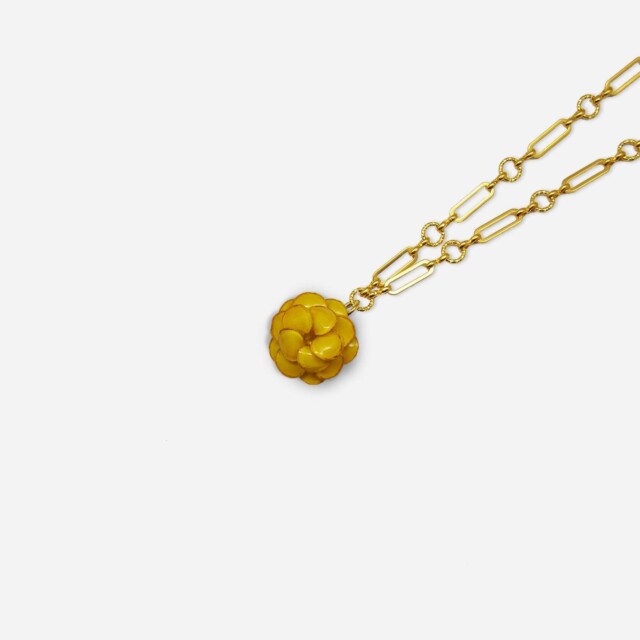 Ciléa Paris - Pendentif Géranium - Mini – Rouge / Je ne veux pas la chaîne