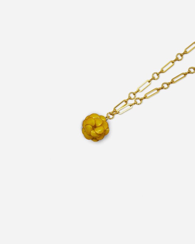 Ciléa Paris - Pendentif Géranium - Mini – Rouge / Je ne veux pas la chaîne