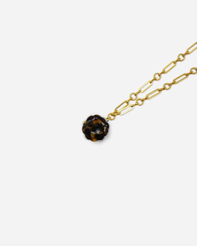 Ciléa Paris - Pendentif Géranium - Mini – Rouge / Je ne veux pas la chaîne