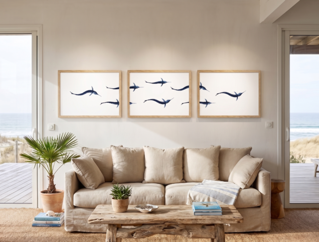varek.illustrations - Triptyque : Les marlins vus du ciel