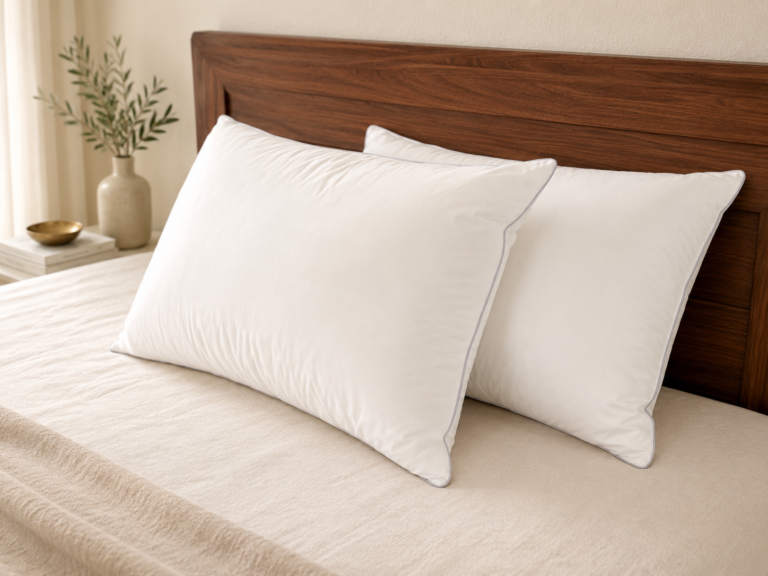 Natur'latt - Oreiller Duvet - Confort Hôtellerie – 65x65cm / Ferme