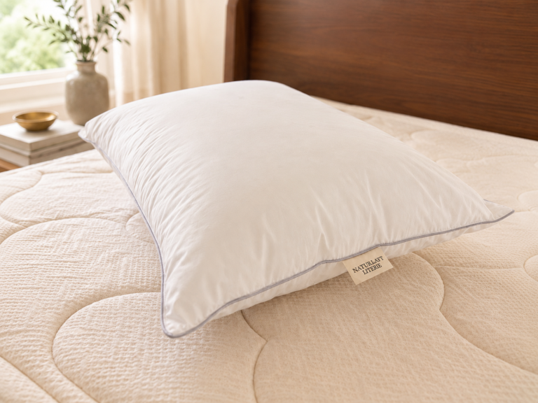 Natur'latt - Oreiller Duvet - Confort Hôtellerie – 65x65cm / Ferme