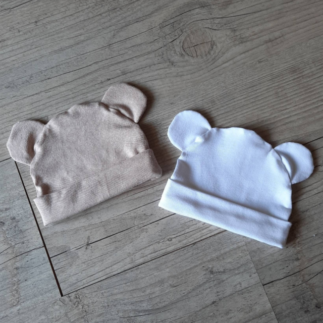 La Fabrique A DeDeuh - Bonnet Bébé – Oreilles d’Ours – Jersey de Coton Oeko-Tex – 18.24 mois