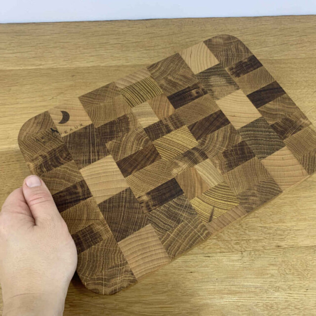 Sève et Copeaux - Planche à découper en bois de bout 28x19