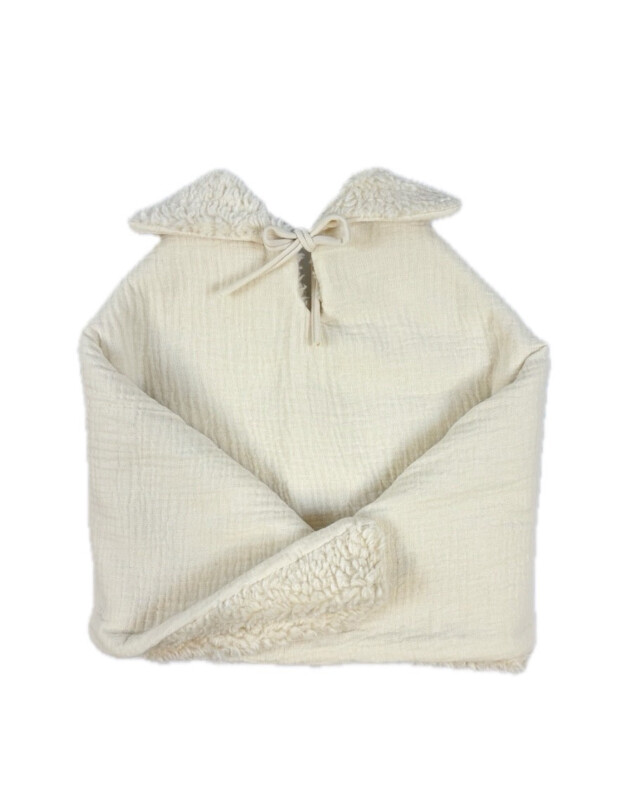 Petit Pote - Poncho bébé enfant – Taille unique / Bleu denim