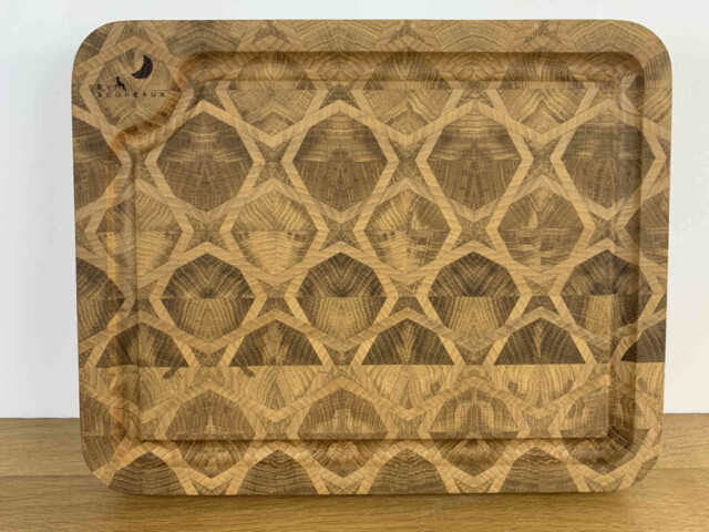 Planche à découper en bois de bout 39,1×41,2cm (avec rigole à jus) par la marque Sève et Copeaux Sève et Copeaux - Planche à découper en bois de bout 39,1×41,2cm (avec rigole à jus)