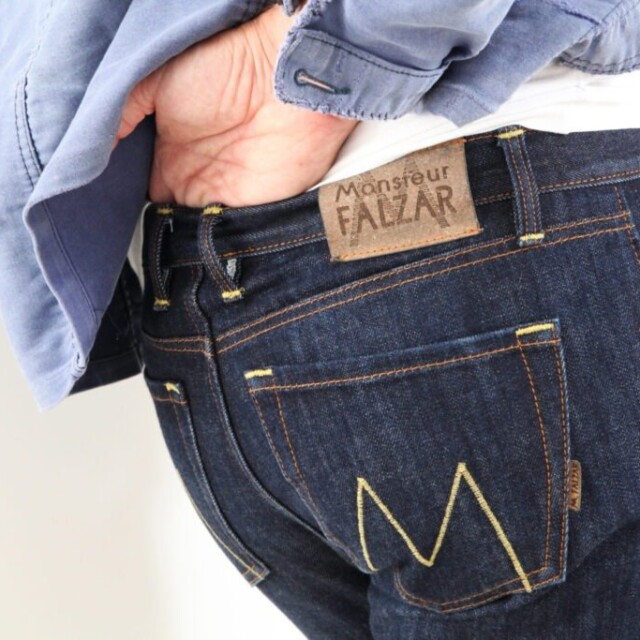 Monsieur Falzar - Le jeans Selvedge 375 - poids léger – 32 = 42 FR