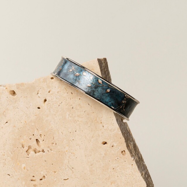 lili-bellule - MEIJE – Bleu / Argent / 20 mm
