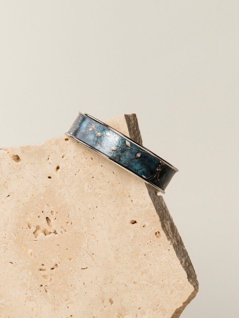 lili-bellule - MEIJE – Bleu / Argent / 20 mm