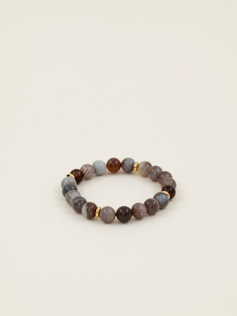 LILIBELLULE bracelets perles fond creme 78Atlas lili-bellule - ATLAS – Marron / Homme