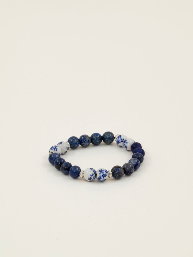 LILIBELLULE bracelets perles fond creme 80 Illimani lili-bellule - ILLIMANI – Marine / Homme