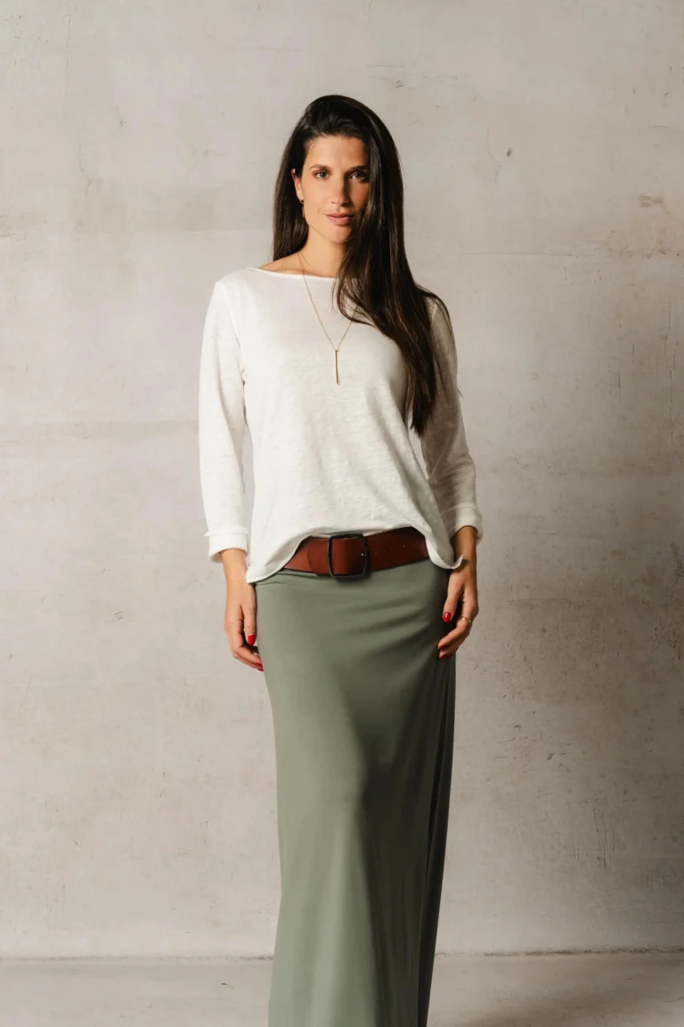 Thelma & Rose - Top col bateau en lin Louann – 44 / Noir