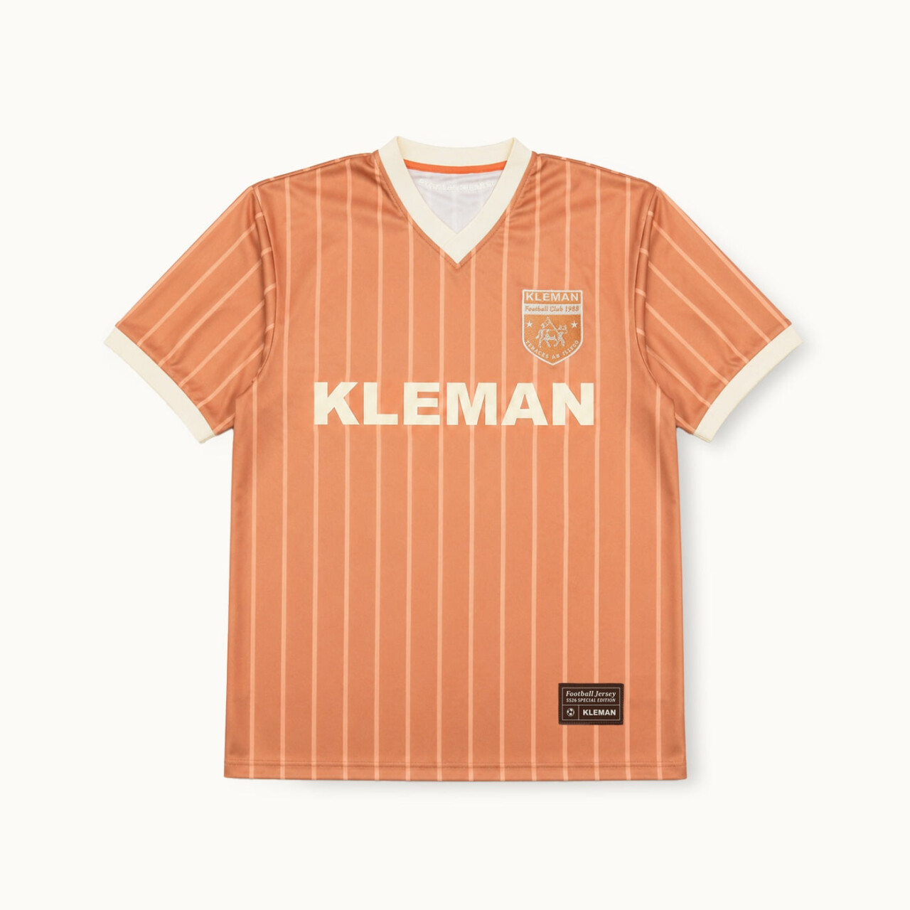 MAILLOTKLEMANFC C0197A 3RA 07 KLEMAN - MAILLOT KLEMAN FC CARAMEL+BEIGE ACCESSOIRES MARRON