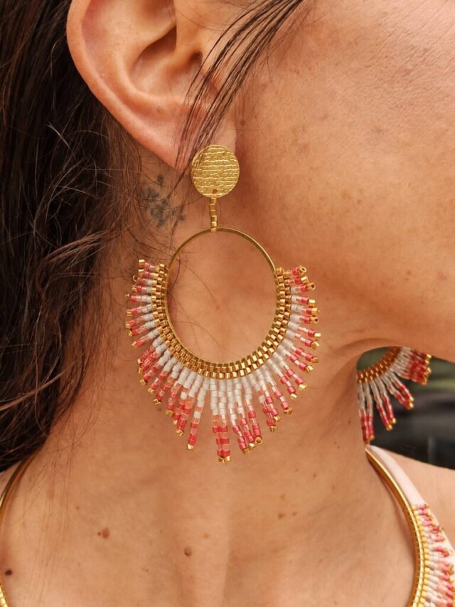 valdyria.com - Boucles D’oreilles Pendantes Mira Aurora